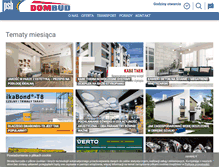 Tablet Screenshot of dombud-psb.pl
